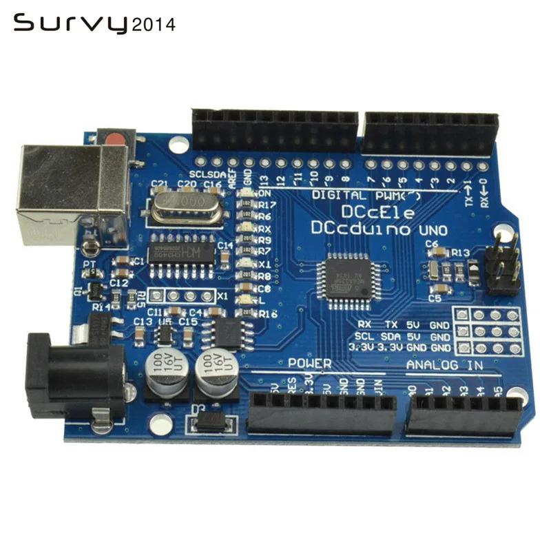 Высококачественный один Комплект UNO R3 MEGA328P для Arduino + USB кабель|Интегральные схемы|