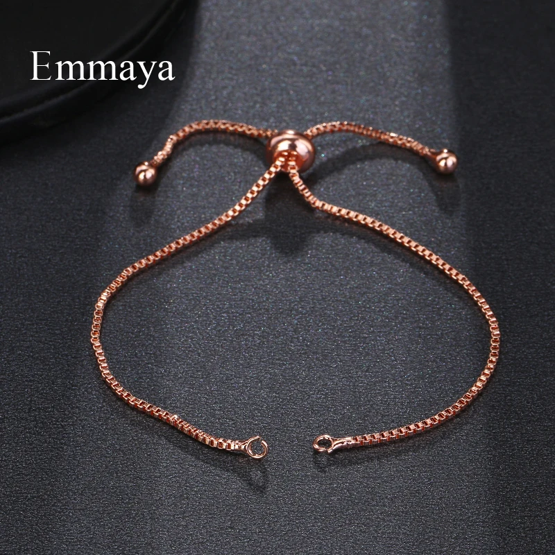 EMMAYA Accessoris регулируемый браслет для женщин ювелирные изделия ползунок блестящий 3 цвета ювелирные изделия Pulseira Feminia