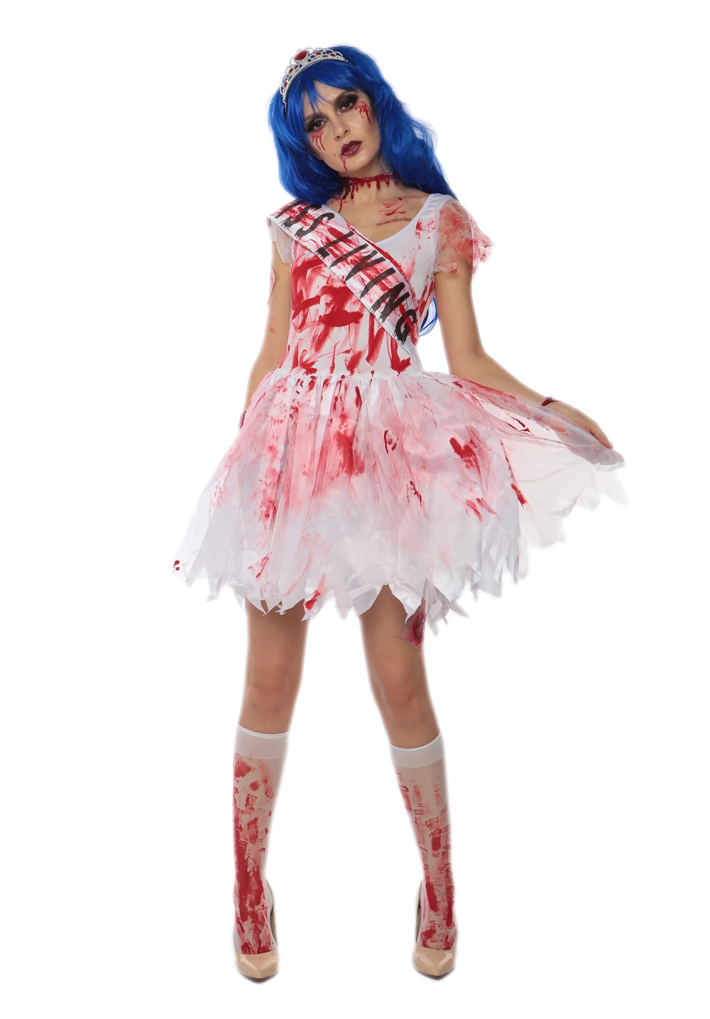 

Cheap New Arrival halloween zombie fancy cosplay costume 3S1710 Free shipping Sexy party costume