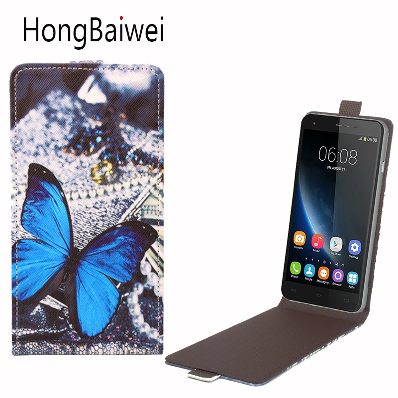 HongBaiwei для Oukitel u7 Pro Чехол с принтом бабочек девочек Вертикальный кожаный чехол