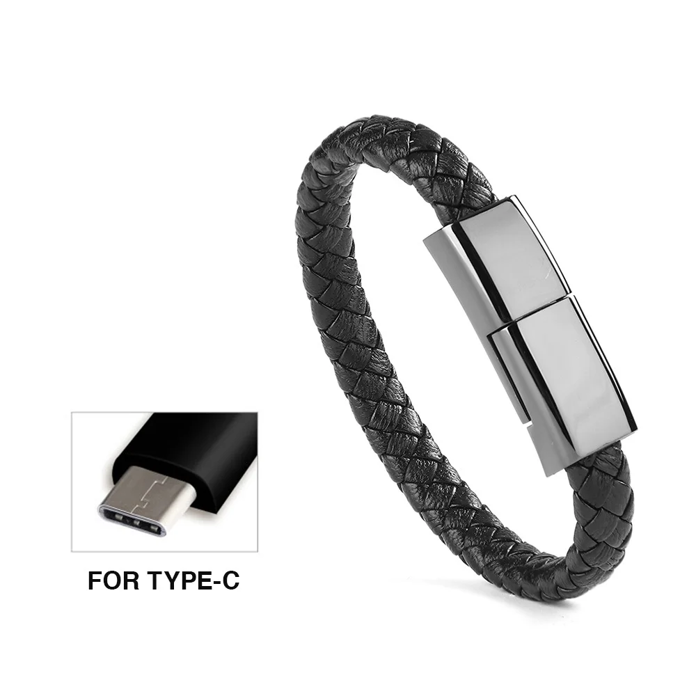 for type C VIP Link спортивный заряжатель USB браслета кабель для передачи данных для мобильного телефона Быстрая зарядка быстрая iphone X 7 8 plus samsung S8 провод портативный - Тип штекера: for type C