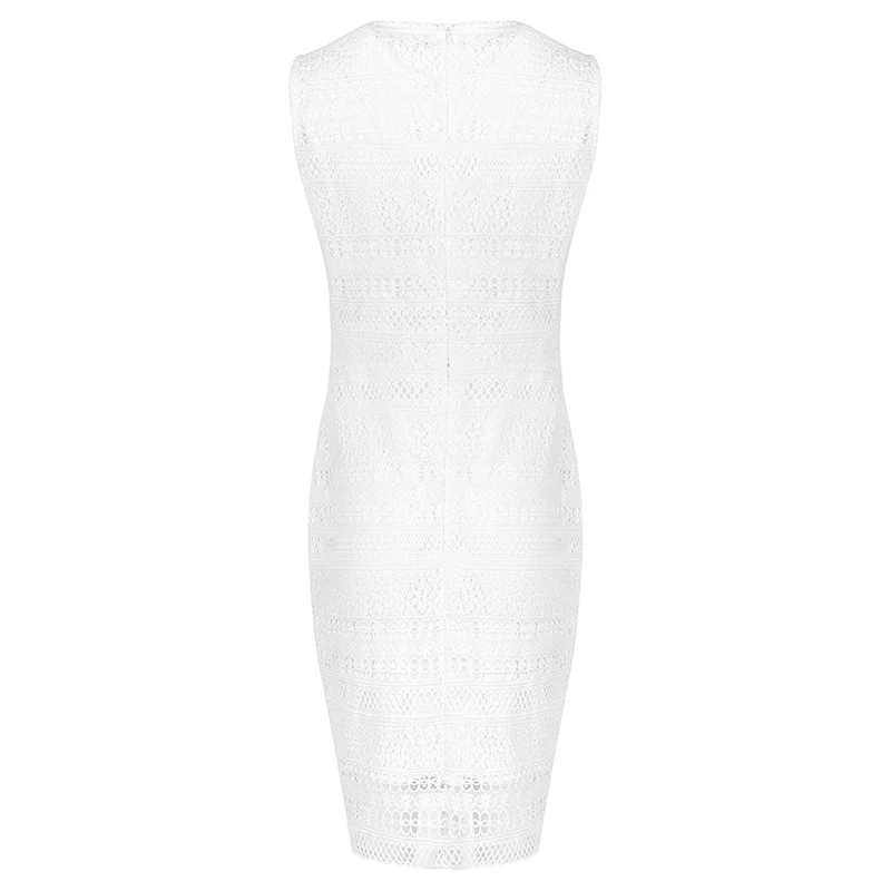 Sexy Women V-Neck Sleeveless Bodycon lace dress party bow on waist fashion Bandage stretch top quality drop shipping HL686 | Женская