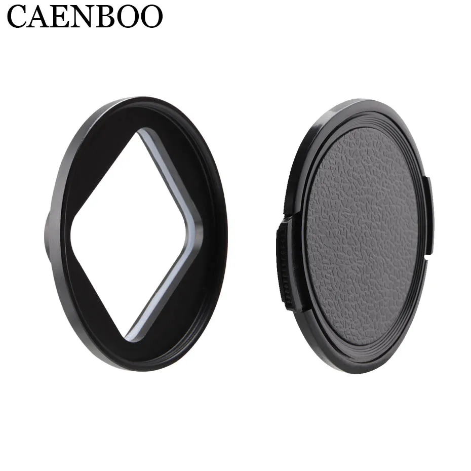 CAENBOO Yi 4K+ фильтры для XiaoMi Yi 4 K/II/Lite/+ Plus красный+ кольцо+ крышка фильтр Дайвинг водонепроницаемый чехол 52 мм Цветной корпус аксессуары - Цвет: Ring With Cap