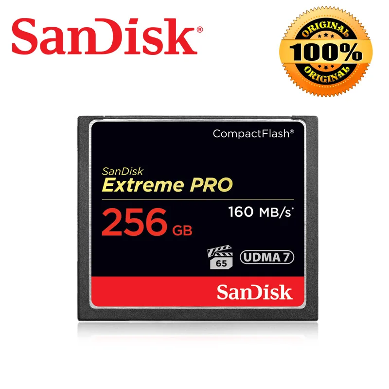 Оригинальная карта памяти SanDisk CF 128 ГБ 64 32 256 экстремальная Профессиональная