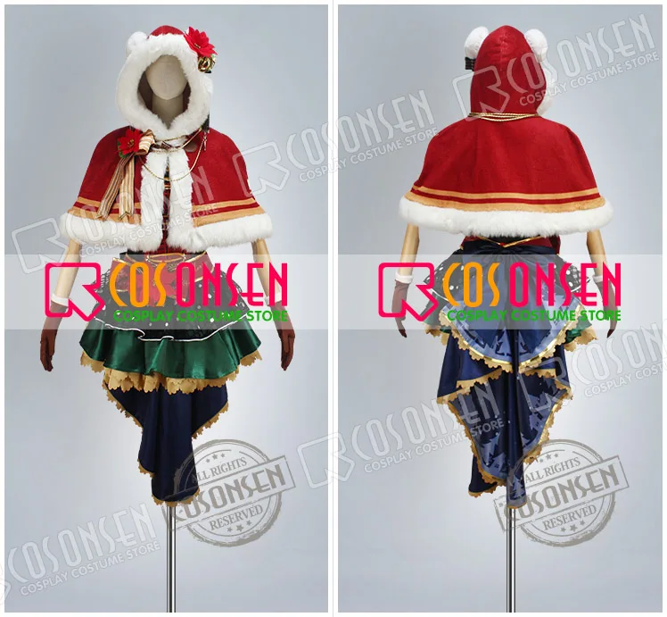 COSPLAYONSEN Love Live! Рождественский костюм для косплея Хонока Косака 2016|cosplay costume|love