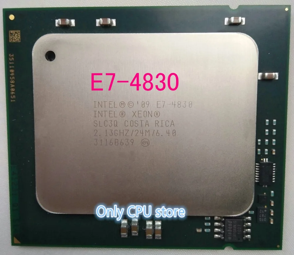 Оригинальный процессор Intel Xeon E7 4830 2 13 ГГц 8 ядер 24 Мб 105 Вт 32 нм LGA1567 бесплатная