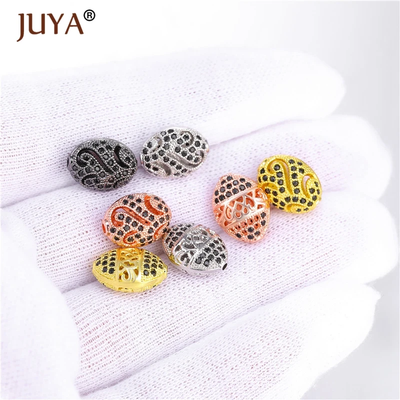 Juya 2019 Новые Медные металлические микрозакрепки черный циркон горный хрусталь