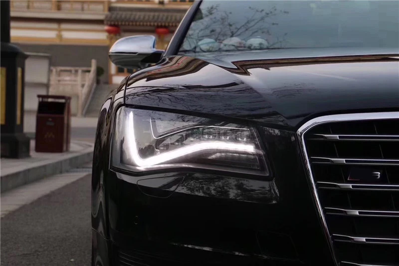 Для Audi A8D4 A8 D4 AUDI A8L 2011 2012 2013 A8L A8W12 боковое зеркало заднего вида Кепки серебристый матовый хром