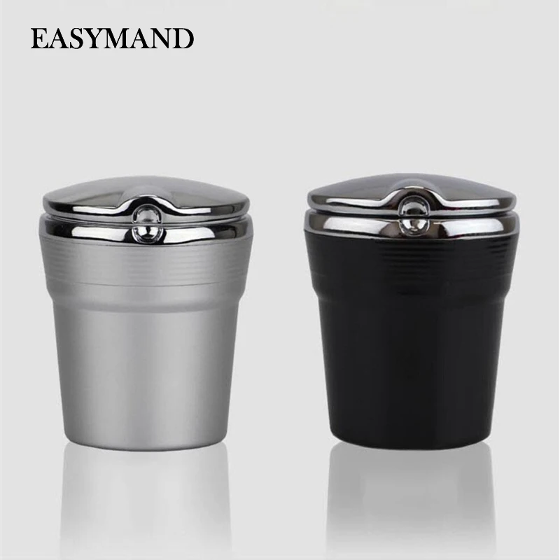 Car-Styling Car Cigarette Ashtray with LED Lamp For Hyundai ix35 iX45 iX25 i20 i30 Sonata Verna Solaris Elantra Accent | Автомобили и