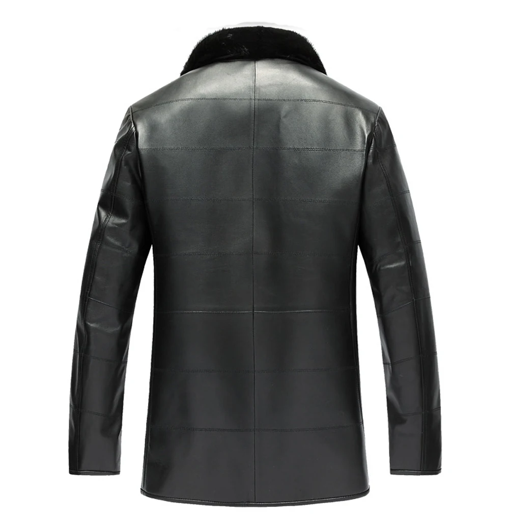 Мужская золотистая шуба из меха норки роскошная куртка шкуры ягненка