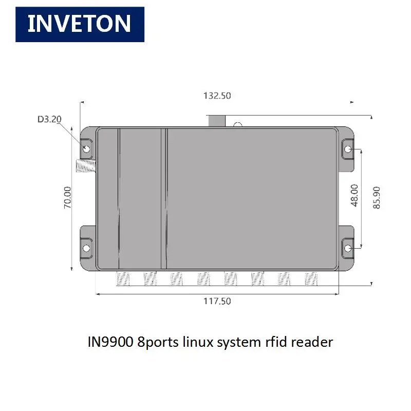 Студенческая система посещаемости POE power 8 портов linux uhf rfid считыватель ISO 18000 6C с