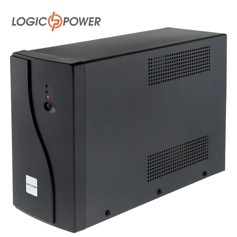 LOGIC POWER ИБП UPS 1200VA 2 евророзетки 5 ступ. AVR 2x7. 5Ah12V металлический корпус черный цвет
