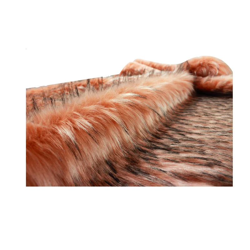 Жаккардовый воротник из искусственного меха на осень и зиму Экологичная ткань с