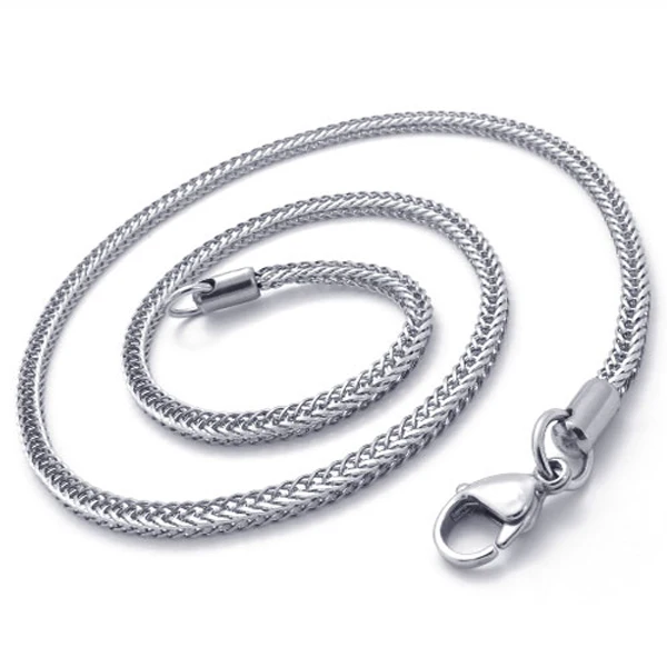 Новая S.Steel лисий хвост фиксированная с торцевыми трубками и застежкой Лобстер