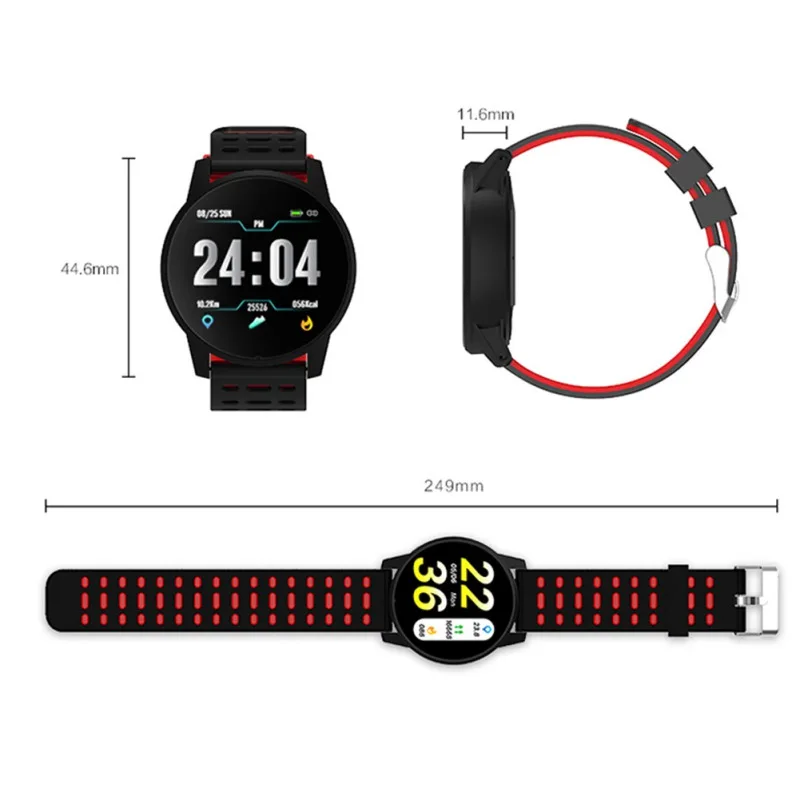 Bluetooth Colour Screen Smart Watch Step Counter Heart Rate Blood Pressure Monitor SmartWatch Bracelet Wristband L5 | Электроника