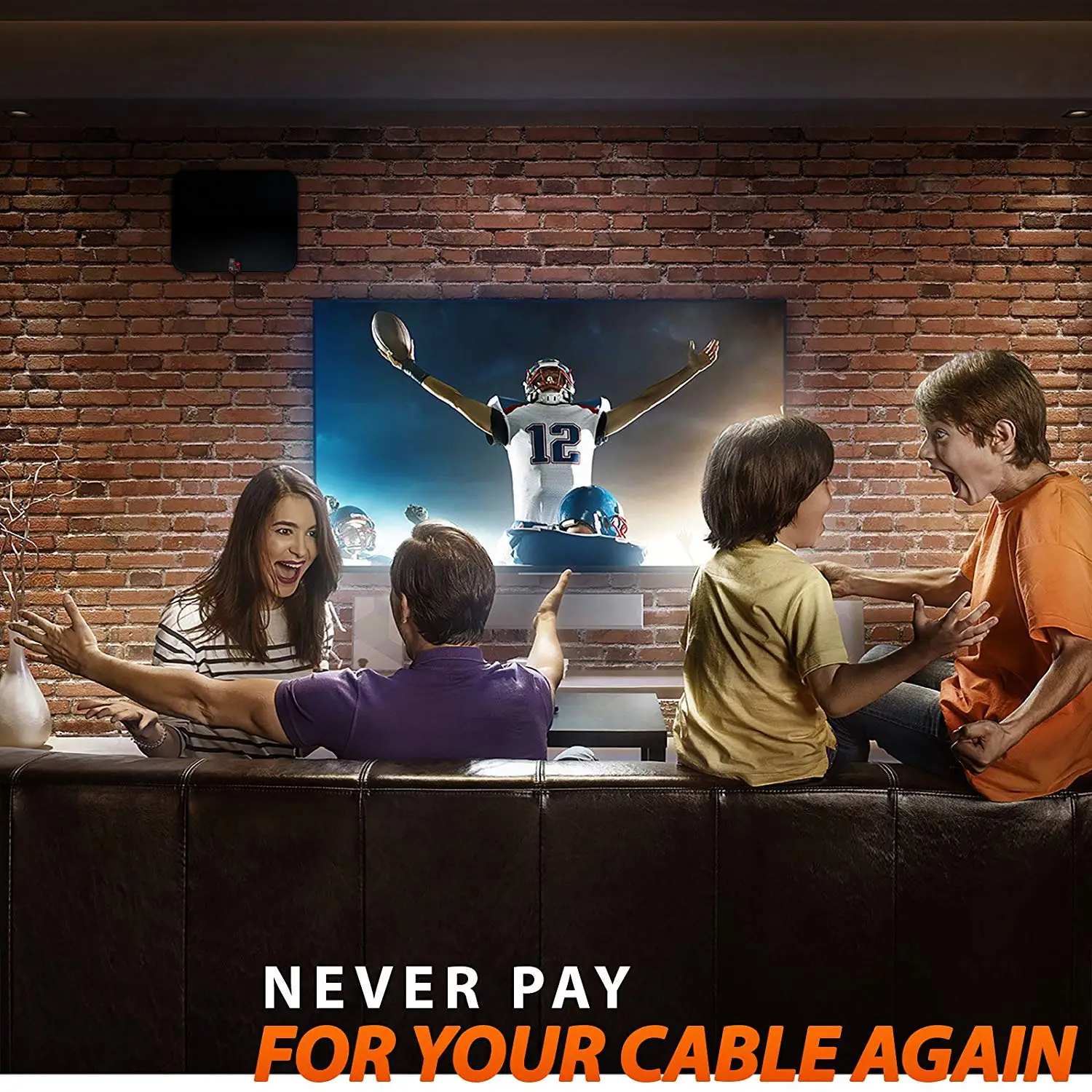 Indoor телевизионные антенны цифровой HD ТВ усиленные 4k 1080P УКВ UHF 120 миль с сигнала