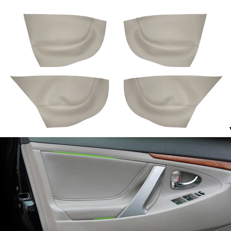 

For Toyota Camry 2006 2007 2008 2009 2010 2011 2012 Car Door Handle Armrest Panel Microfiber Leather Cover