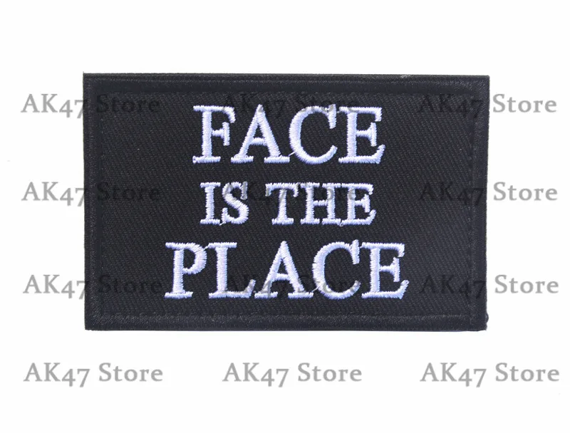 6 FACE IS PLACE Космическая сила голубая Жизнь Материя меме ветеран войны сосут живой боевой дух патч тактические эмблемы значки Смешные поговорки нашивки с полосками - Цвет: 6 FACE IS PLACE