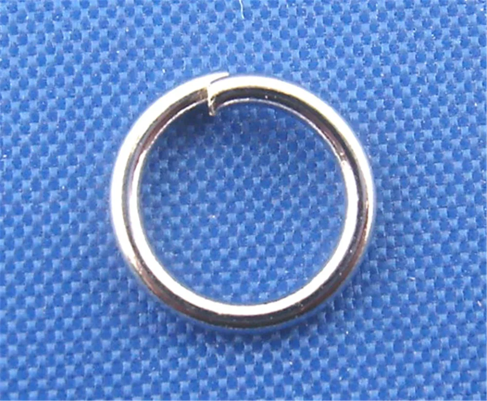 Doreen Box Lovely 500PCs серебристый цвет открыт Jump Ring 7mm Dia. (B00313)|jump rings 7mm|jump ringsopen jump |