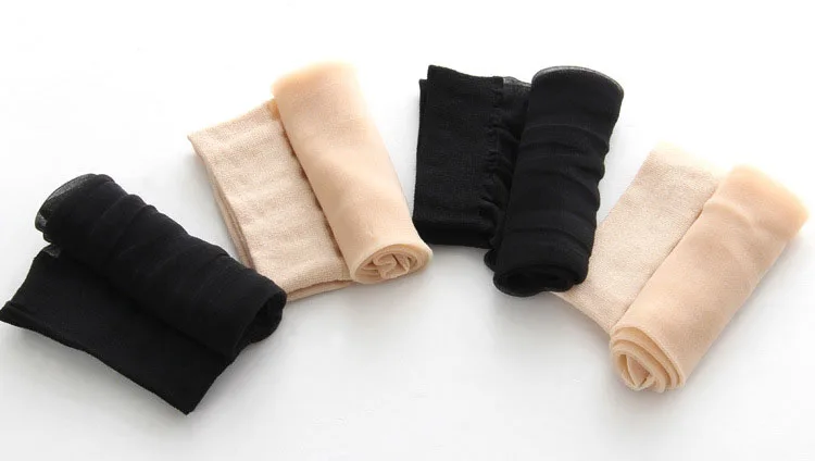 5 пар женские носки 2017 короткие тонкие прозрачные шелковые с кристаллами летние