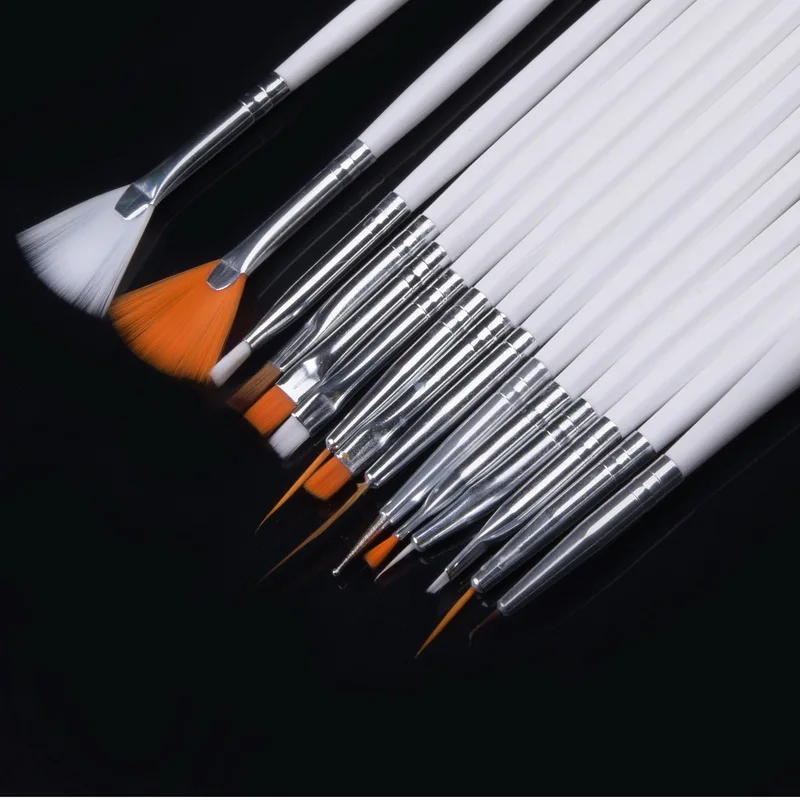 20 шт./компл. художественный дизайн набор кистей для полировки Профессиональный