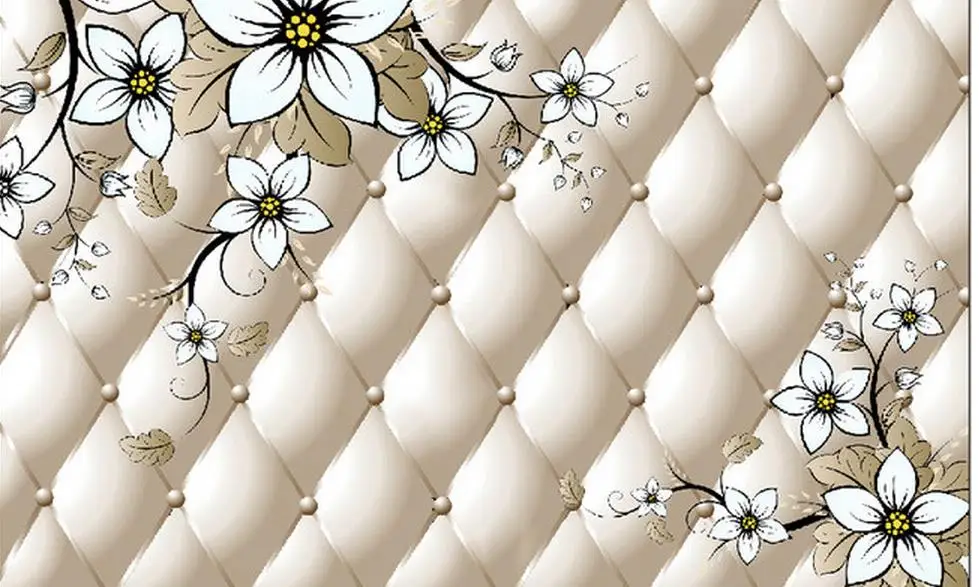 3D индивидуальные обои Европейском стиле гостиной ТВ фон цветок 3d украшения дома |