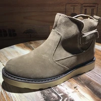 ze 37 45 eur siretro mens cow suede leather hook loop ankle boots boys winter comfortable wedge shoes