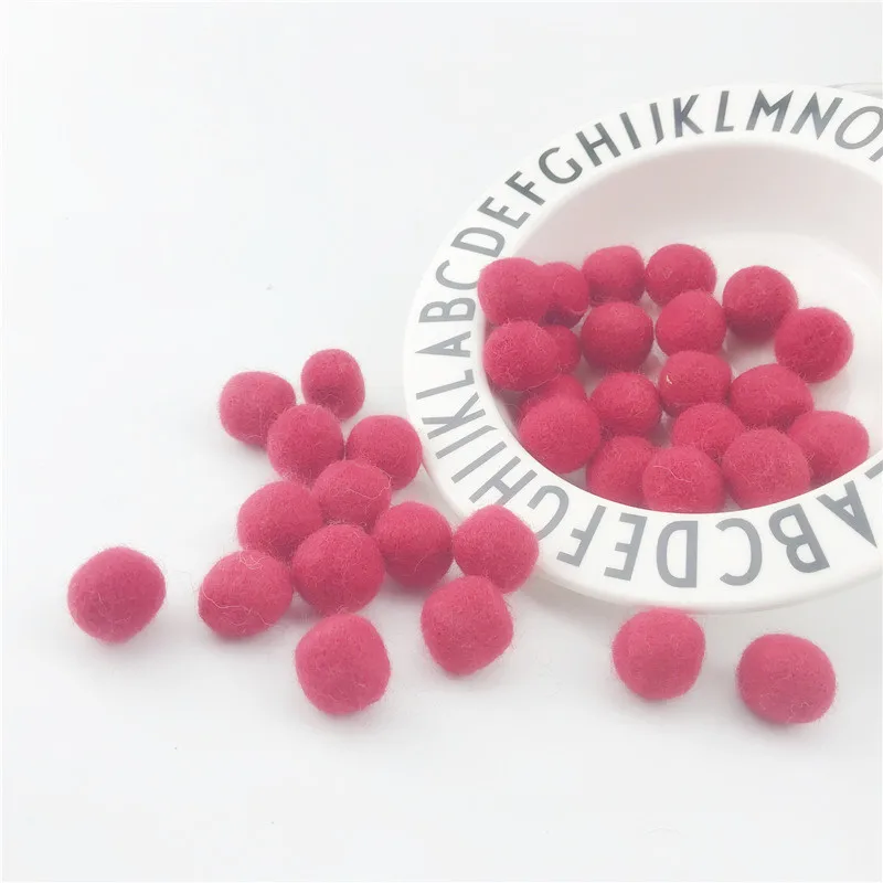 Шарики из шерсти и фетра 2 см/30 шт.|felt balls|wool felt ballsbeads christmas |