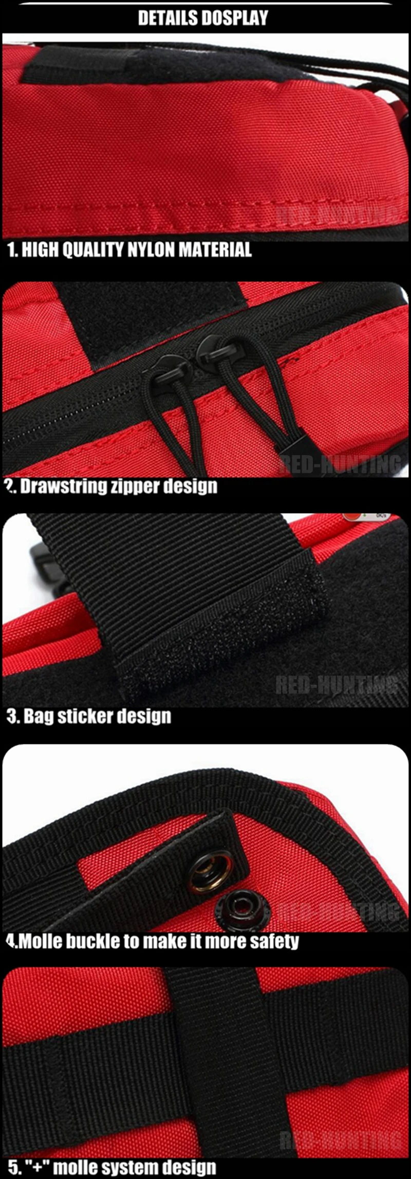 900D тактический MOLLE Rip-off EMT IFAK EDC сумка со съемным красным крестиком для первой помощи подходит для альпинизма на велосипеде