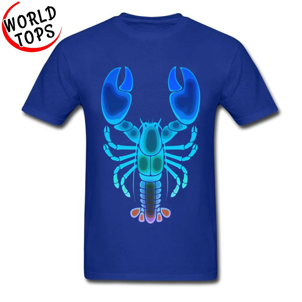 Мужские футболки Camisetas Blue Moonlight Lobster Graphic винтажные мужские с принтом Рыцари