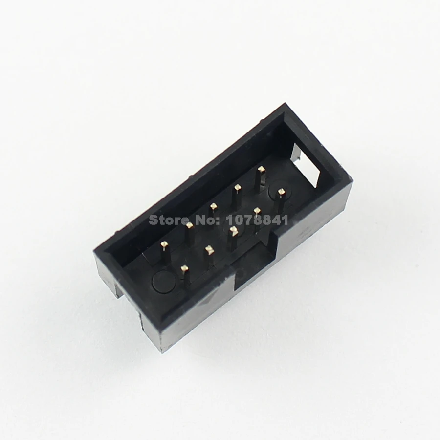 10 шт. 2 54 мм 2x5 контактов прямой Штекерный кожух PCB Box header IDC разъем|socket header|socket 1/2socket m