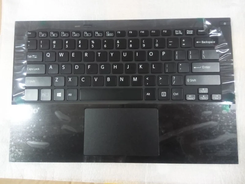 Для SONY vaio PRO 13 SVP13 SVP13218SCB SVP1132A1CT с подсветкой Клавиатура для ноутбука США черная Подставка для рук сенсорная панель