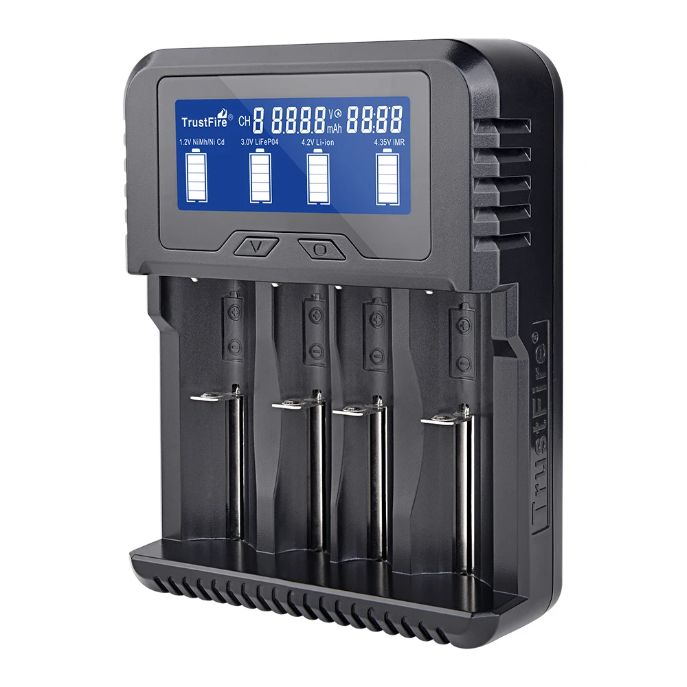 TrustFire TR 020 быстрая Зарядное устройство 3 0 USB QC3.0 Смарт Батарея Набор 18650 /26650 /32650