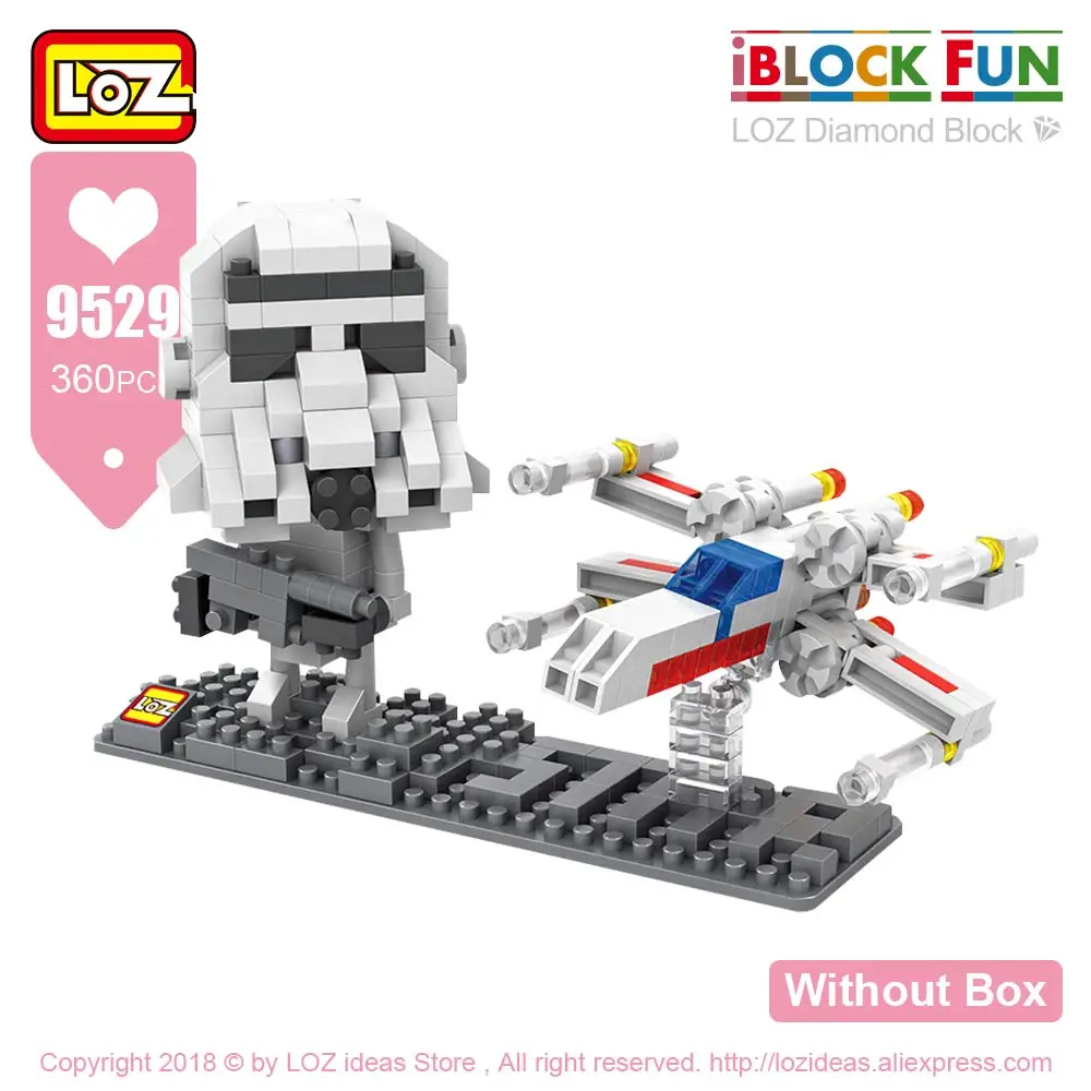 9529 Without Box LOZ, микро блоки, кубики, фигурки, игрушка, робот, набор, модель, алмазные блоки, здания, горячие игрушки, хобби, Обучающие, сделай сам - Цвет: 9529 Without Box