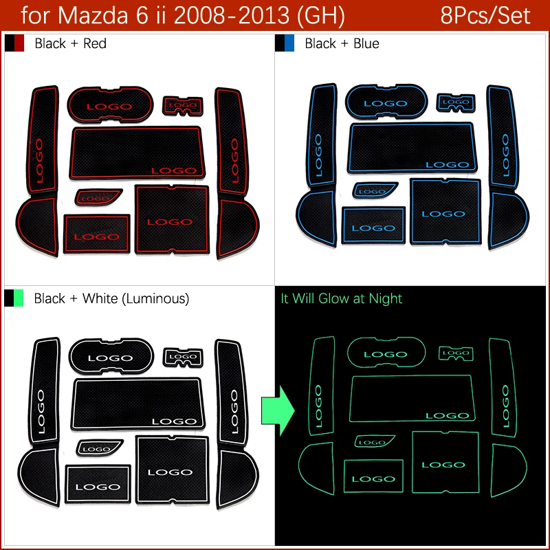 Нескользящий Резиновый коврик для ворот подстаканник Mazda 2 Demio DJ 3 BK 5 Premacy 6 GH GL Atenza