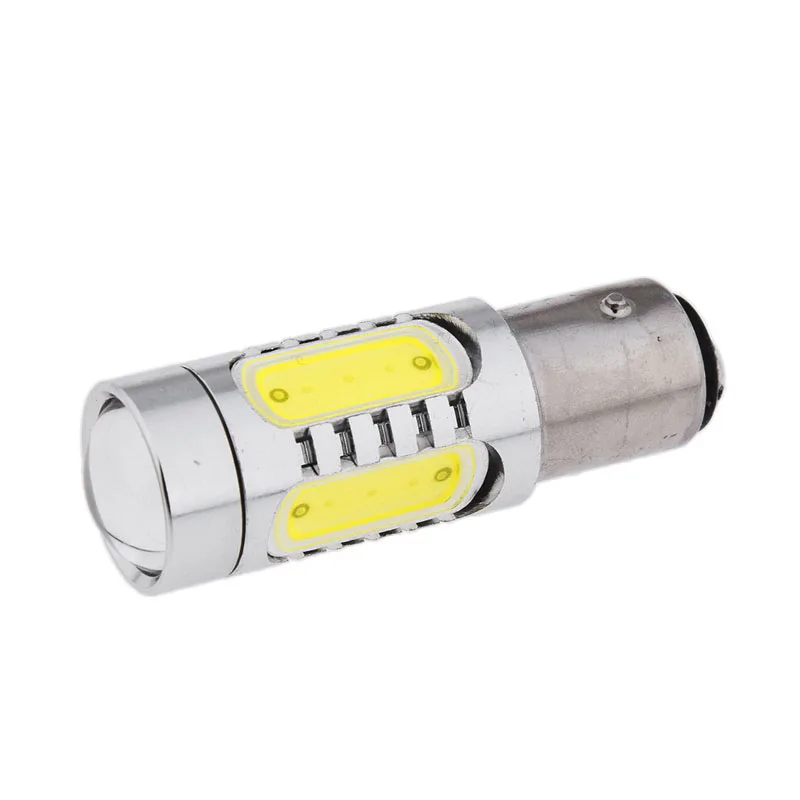 AEING 2 шт. S25 1157 BAY15D P21/5 Вт 12 В высокое Мощность 7 5 5SMD светодиодный COB проектор Len лампы