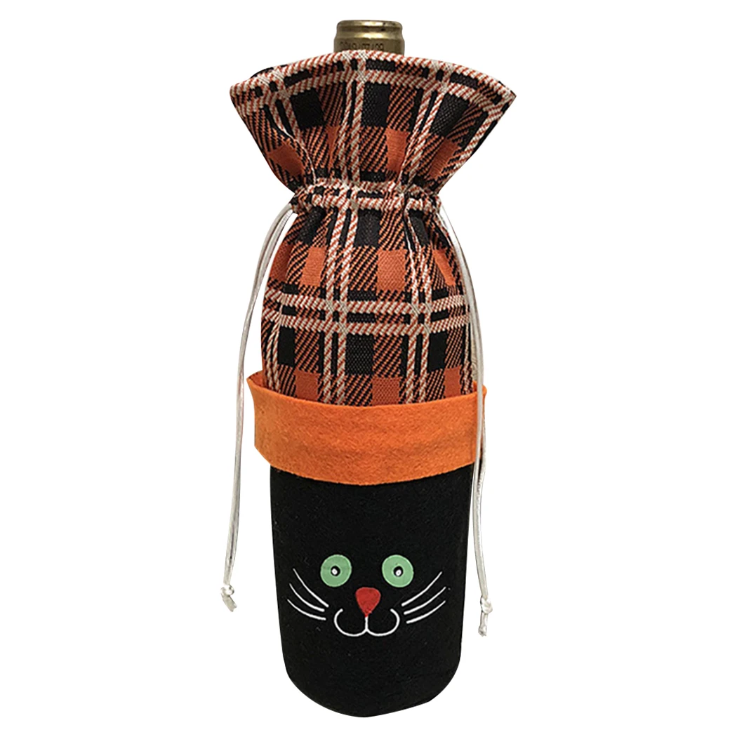 Сумка для бутылки вина креативный шнурок Тыква призрак кошка крышка украшение