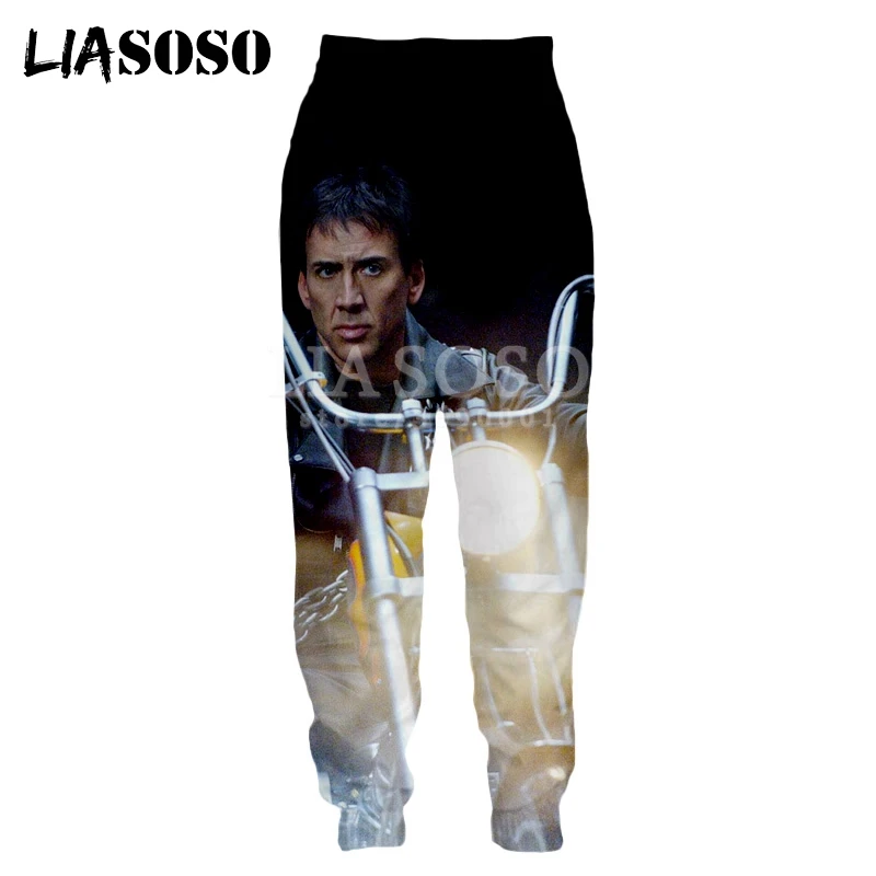 LIASOSO, 3d принт, мужские, женские спортивные штаны, Николя, клетка, сумасшедшие, забавные, пялятся на вас, повседневные тренировочные штаны, джоггеры, крутые штаны, X1397 - Цвет: 5