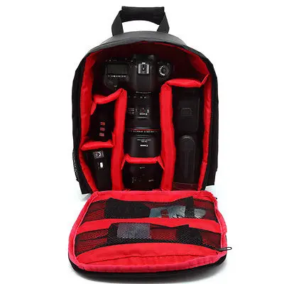 Нейлоновый водонепроницаемый контейнер для DSLR камеры рюкзак сумки на плечо