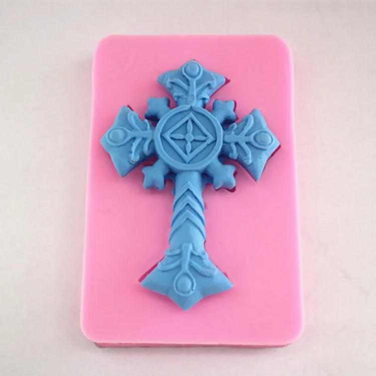 

Luyou 3D Jesus On The Cross Fondant mold Silicone Fondant Mould Cake Decorating Baking Tools Kitchen Accessories FM113