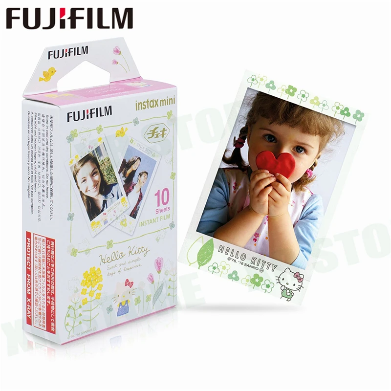 Белая пленка для Fuji Instax Мини 11 8 9 Hello kitty роспись мгновенной съемки Фотобумага 10