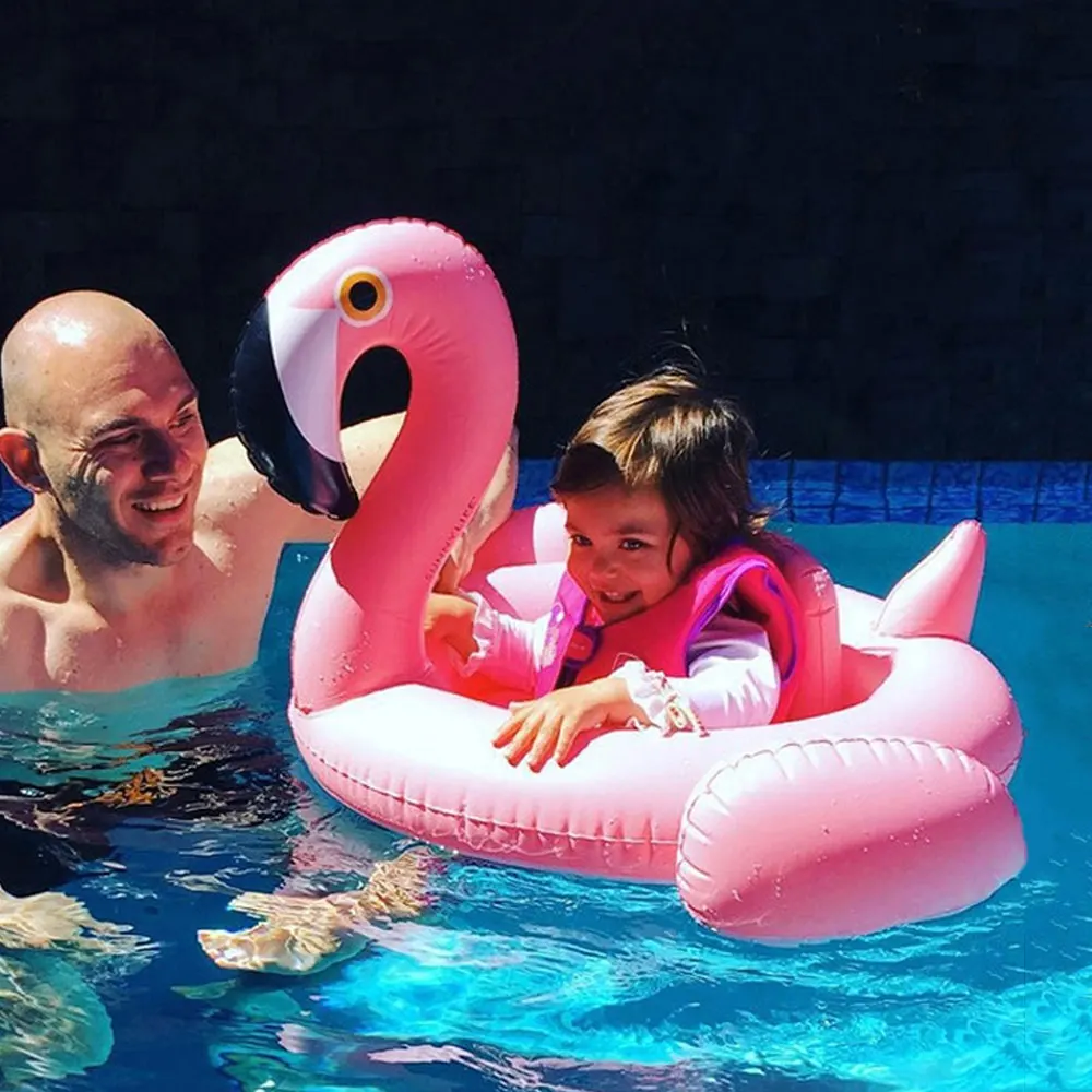 Надувной Пляжный бассейн фламинго круглый матрас лебедь кольцо для плавания