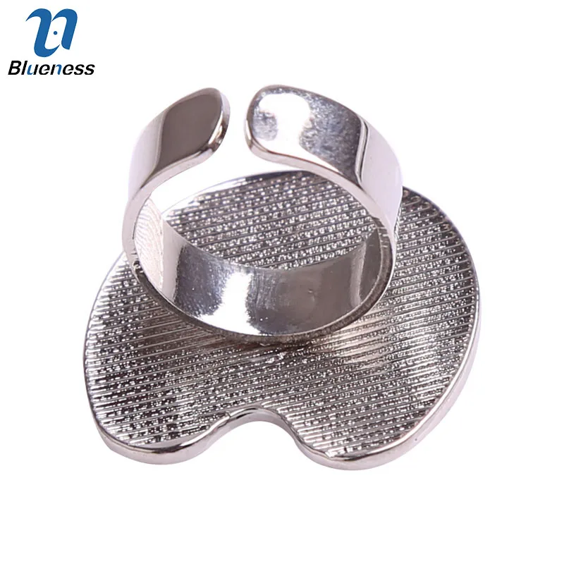 Blueness 1 шт. палитра из нержавеющей стали для дизайна ногтей бесплатно ручная