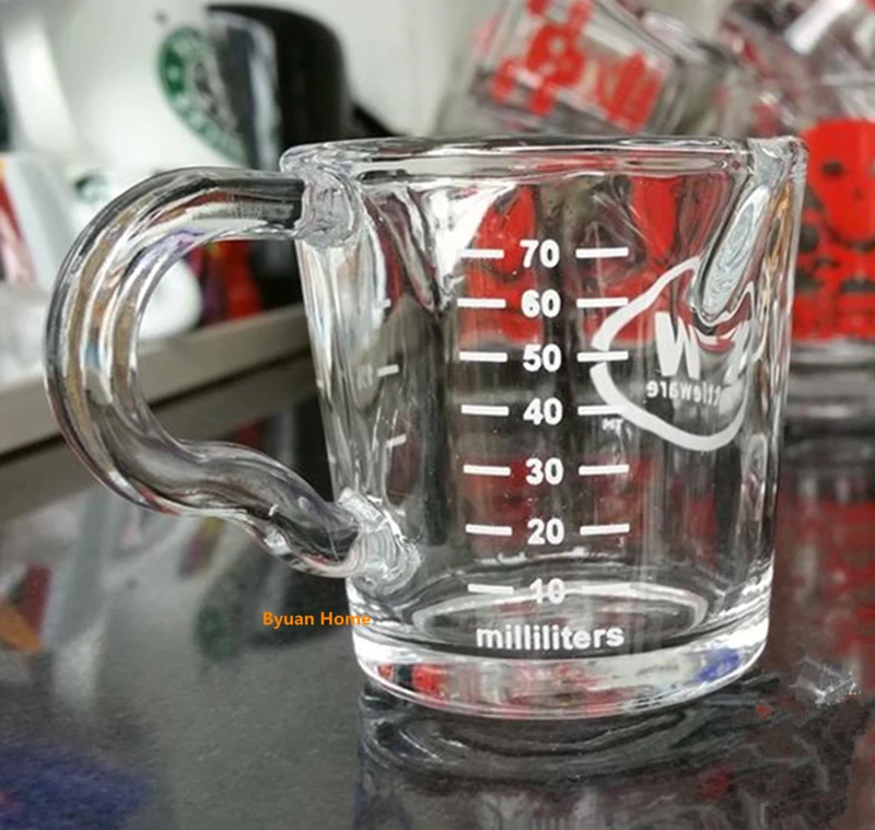 1 шт. 70 мл чашка для кофе эспрессо из боросиликатного стекла 2 5 унции