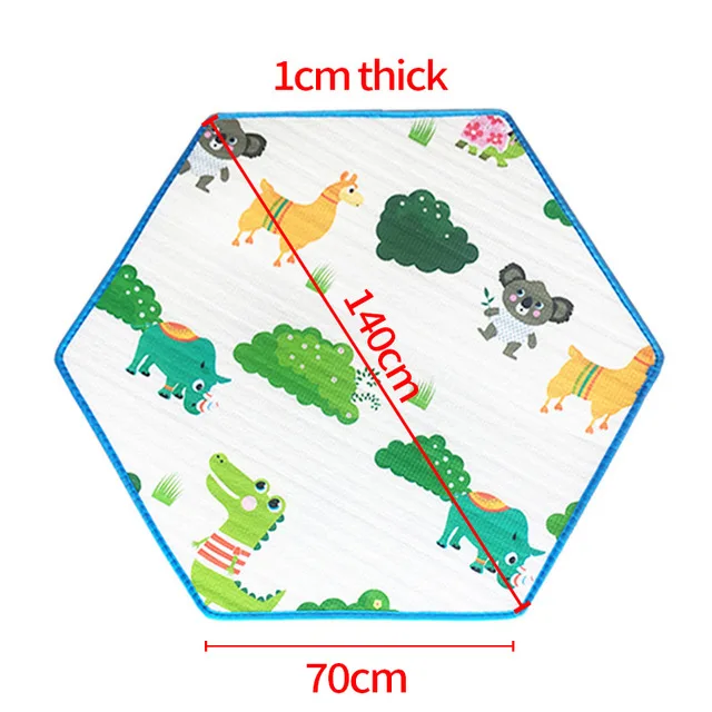 Type 2 IMBABY детский игровой Мат Коврик для ползания складной детский игровой складной коврик для маленьких детей Детское одеяло для активного отдыха животные пена ковер - Цвет: Type 2