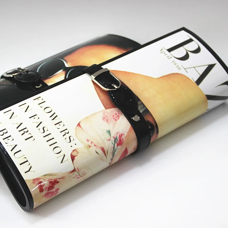 Women messenger bags 2018 new brand European elegant Dinner Bag magazine Star print clutch Poster cover bag lady casual handbag |