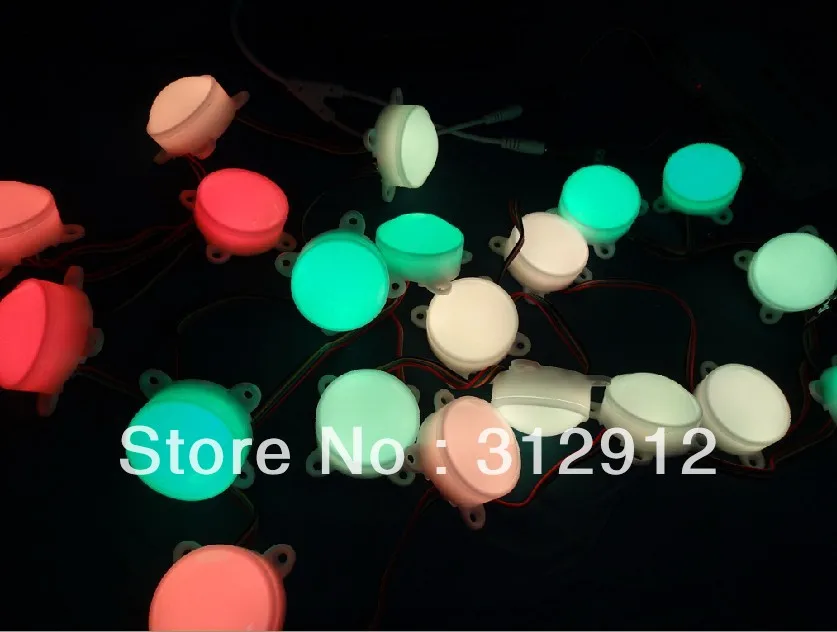 45 мм диаметр DC12V milky cover WS2801 пиксельный модуль 3 шт. светодиодов внутри 0 72 Вт 20 в