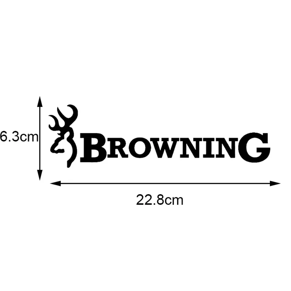Browning охота на оленя Бак Chasse виниловая наклейка на машину автомобиля Наклейка 22,8*6,3 см черный/серебристый/лазер