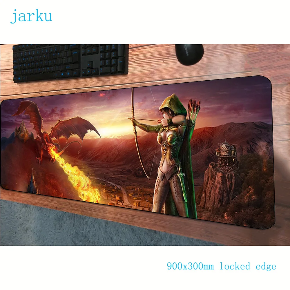 Коврик для мыши dragon age 900x300 мм красивый коврик компьютерной игровые аксессуары на