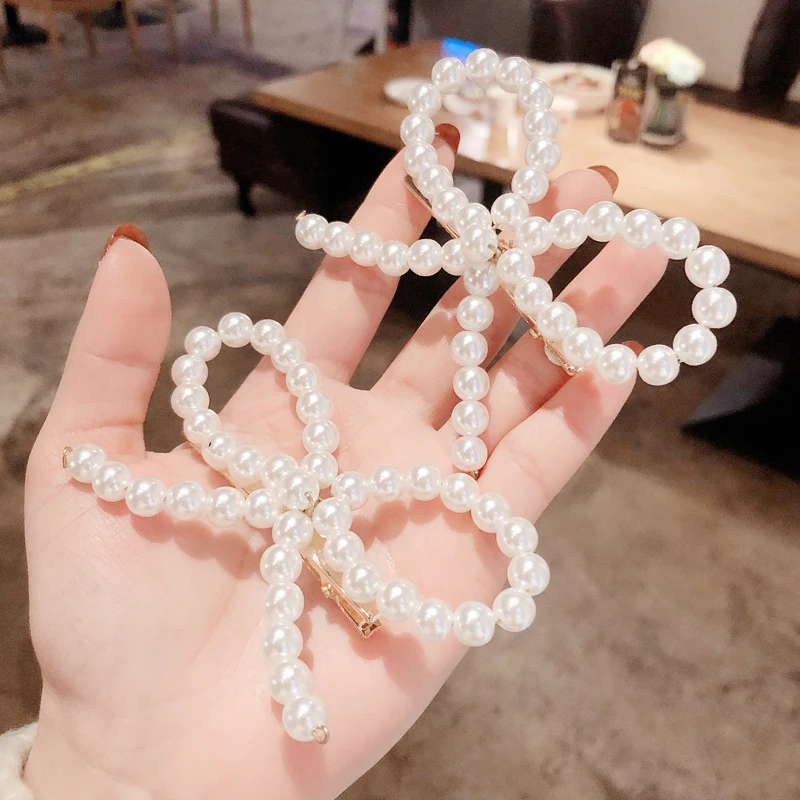 Женская заколка для волос с большим жемчугом Пряжка аксессуары головные уборы